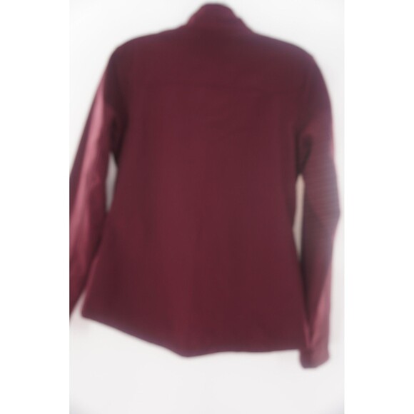 ARIAT Tek Softshell Fleece Lined Jacket Full Zip Wind Water Resistant Burgundy M - Picture 9 of 14